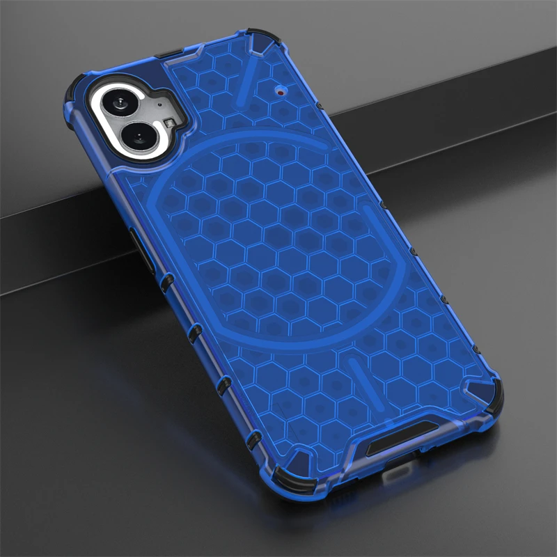 Shockproof Transparent Case For Nothing Phone 1 Honeycomb Armor Clear Case For Nothing Phone 1 Case Cover For Nothing Phone 1