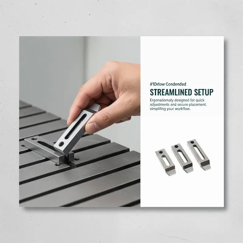 EDM Machine Jig Holder M8 Stainless Steel Clamp for Slow Wire Pressure Plate Securely Fixing Workpiece Efficient Tooling Support