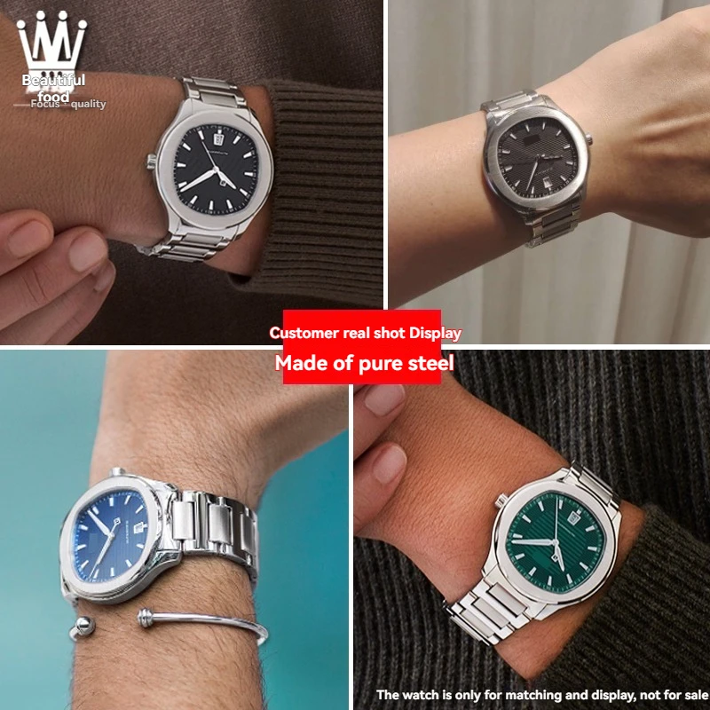 لسلسلة Piaget Polo حزام فولاذي G0A41002/G0A44001 حزام ساعة من الفولاذ المقاوم للصدأ للرجال، سلسلة ساعات من الفولاذ المقاوم للصدأ 21 مم