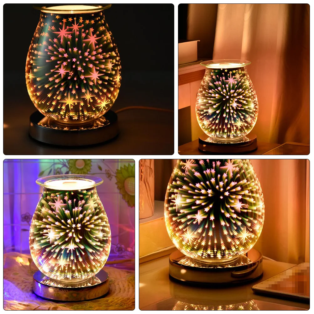 

Star Firework Electric Aroma Lamp Romantic 3D Fragrance Lamp Wax Warmer Decorative Aromatherapy Light Desktop Fragrance