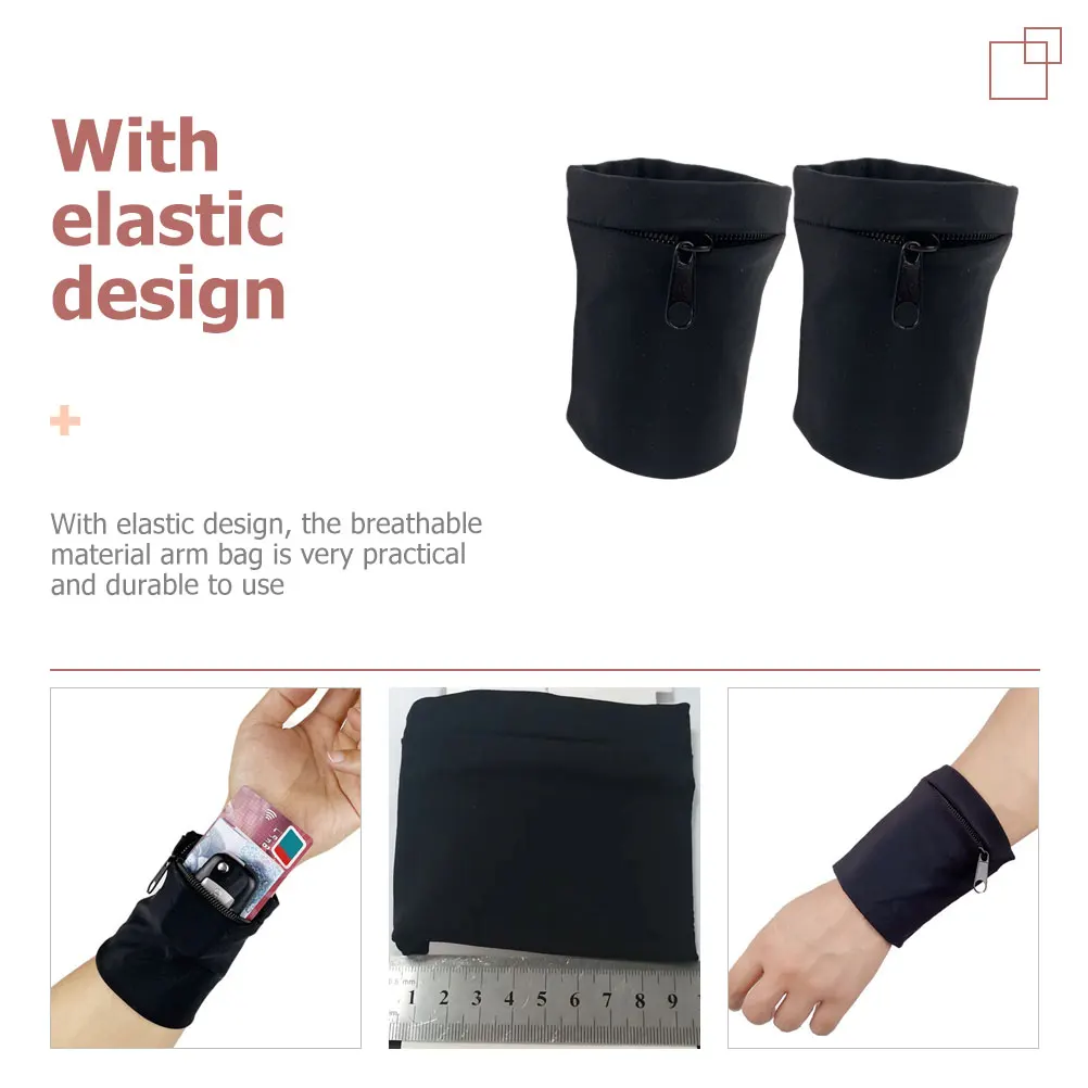 

2pcs Phone Armband Bag Running Cellphone Holder Sports Arm Pouch Elastic Breathable Design Workout Outdoor Use Durable
