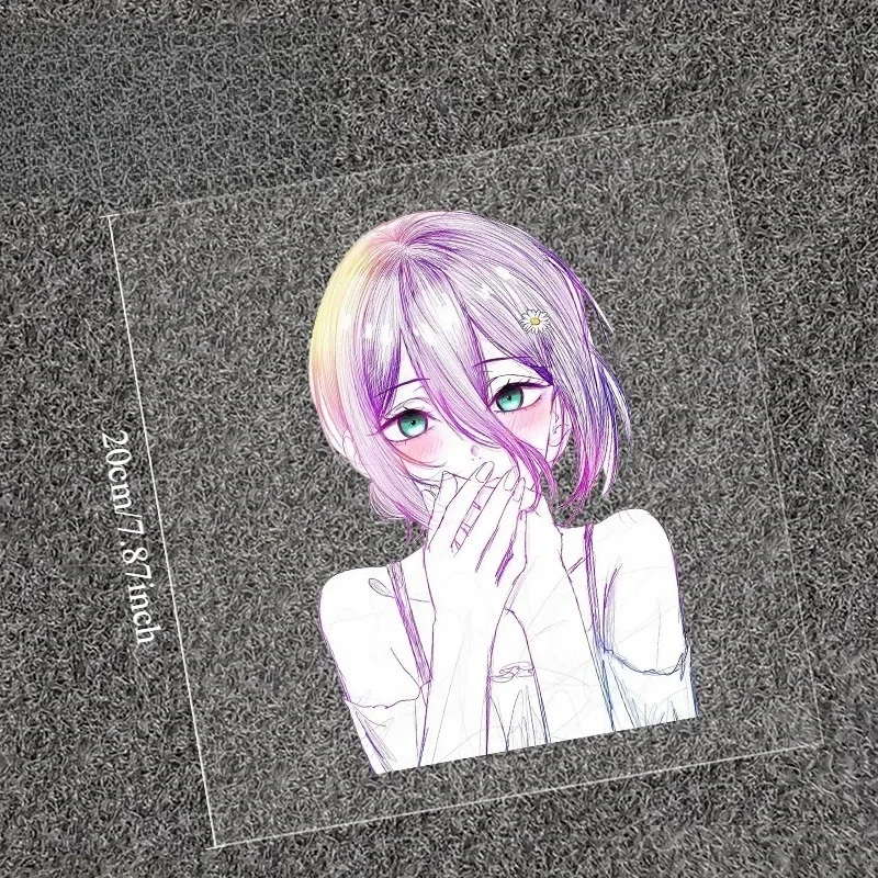 Reze Chainsaw Man Anime Vinyl Decal Waterproof Scratch Resistant Sticker for Car Motorcycle E-Bike Window Body Decor