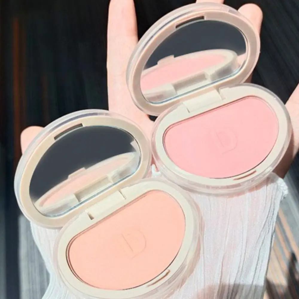 New Natural Powder Blusher Pink Fine Power Texture Expansive Color Blusher Accessories Monochrome Cosmetics Makeup