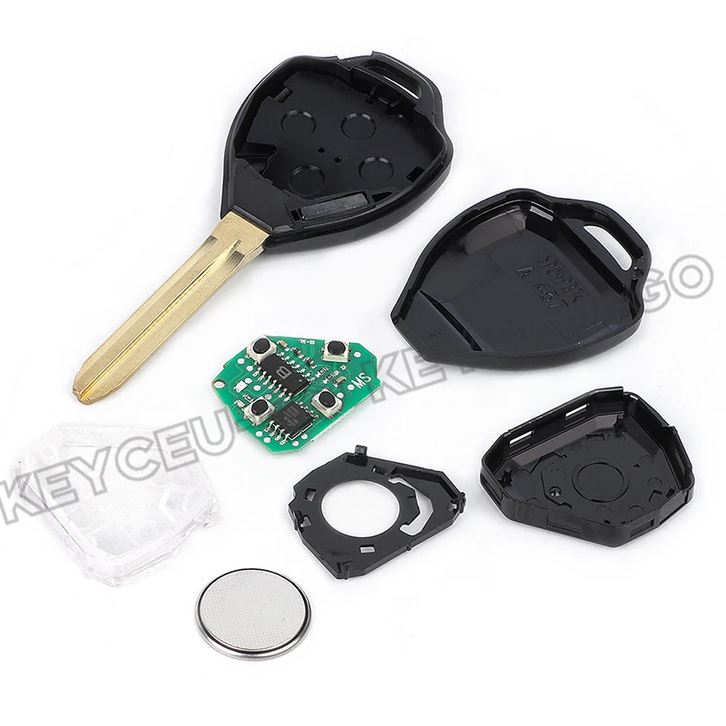 KEYECU AU P/N: 28240 / 26300 / 28850 314.3MHz G / 4D67 Chip Remote Key Fob for Toyota Corolla Hiace Rav4 Tarago 2004-2012