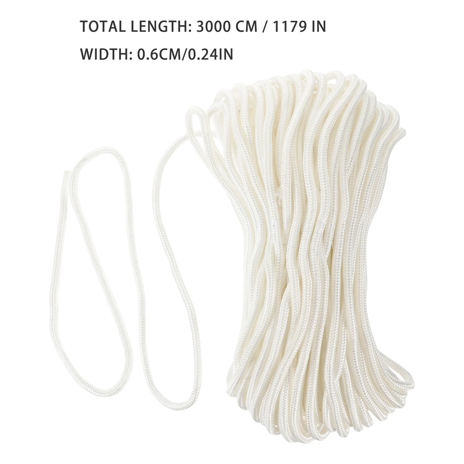 30 м 6 мм твердая плетеная нейлоновая веревка устойчивая к атмосферным воздействиям для сушки одежды для кемпинга и использования на открытом воздухе плетеная нейлоновая веревка