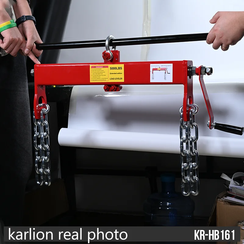 For KARLION CE Certified Heavy Duty Metal 2.2 Ton Engine Load Leveler with Handle for Car Hydraulic Shop Crane