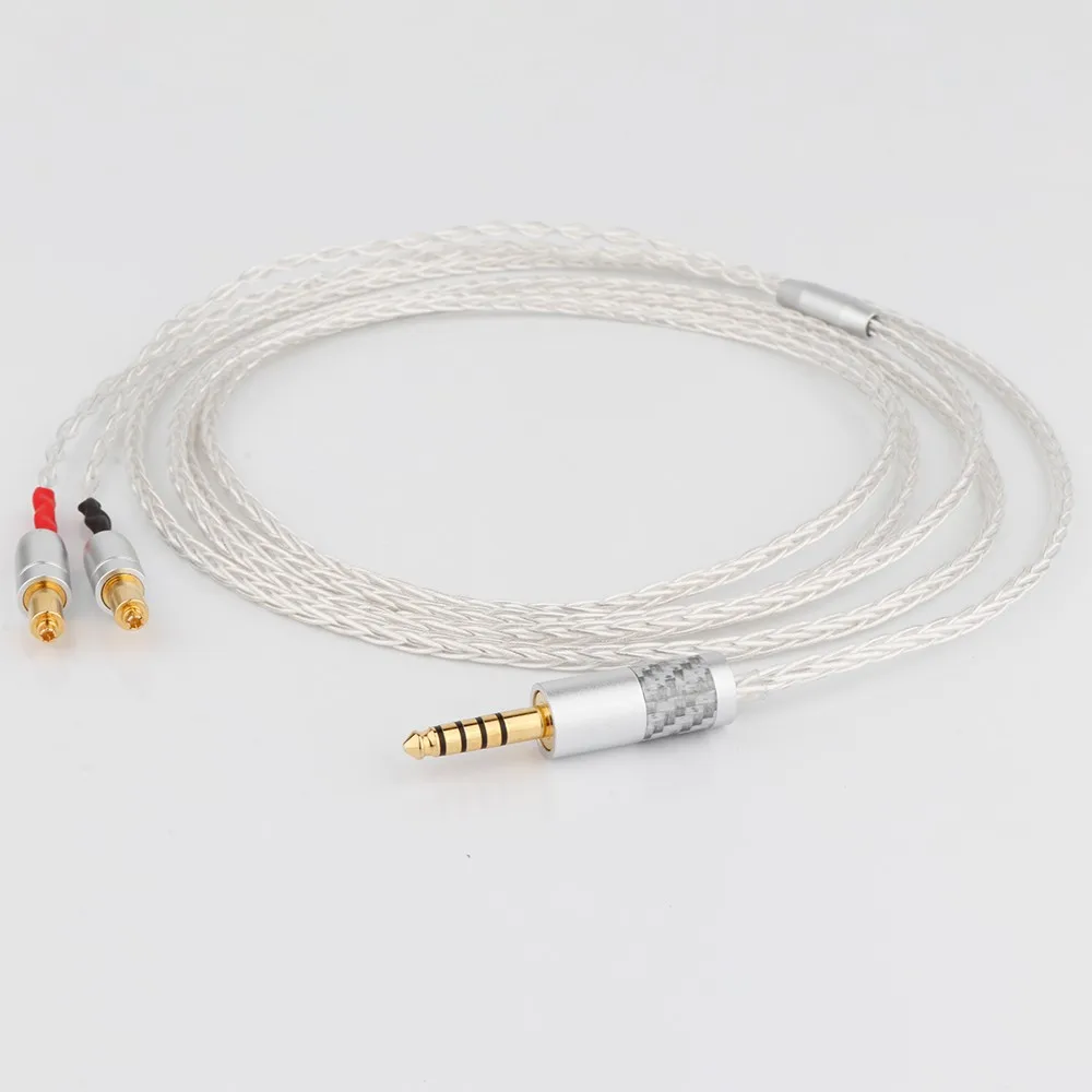 

8Cores OCC Silver Braided earphone cable headphone cable For SRH1540 SRH1840 SRH1440 Headphone with gold plated connector