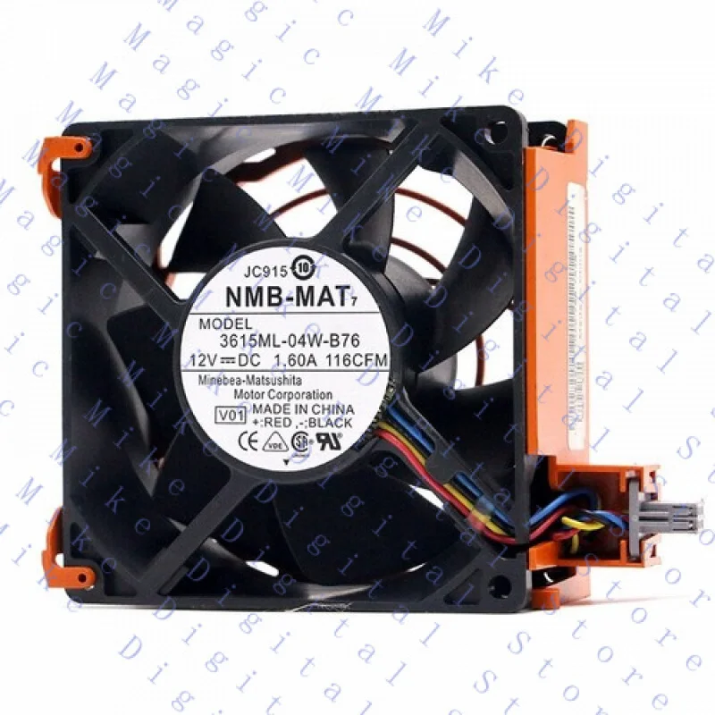 H  1/piece FOR NMB-MAT 3615ML-04W-B76 12V 1.60A 9CM 9038 DELL Server Cooling Fan