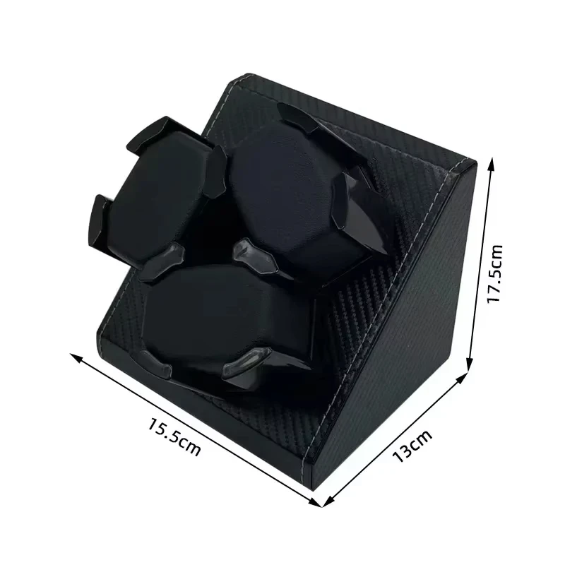 Watch Winder for Automatic Watches Box 3 Watches PU Leather Rotating Storage Display Automatic Winding Universal USB Power 5V1A