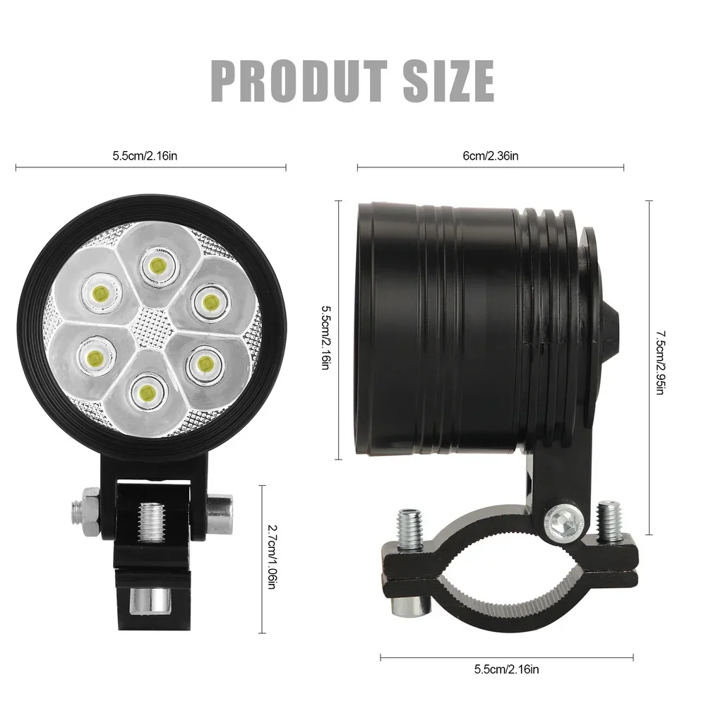 Additional LED 6000K Spotlights 140W Led Fog Lamp for Motorcycle New 6 Beads Headlights for BMW R1200GS ADV F800GS Accessories