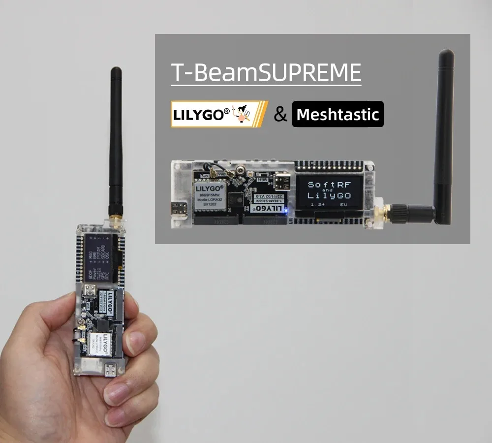LILYGO T-BEAM-S3 Development Board ESP32-S3R8+SX1262 LoRa+GPS+OLED+IMU Wi-Fi 6/Bluetooth 5 Support 433/868/915MHz Meshtastic