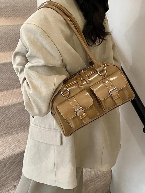 

Large Capaci Commuter Underarm Bag Single oulder Handbag Sli Urban Simple Sle Blogger Ka Le Er Bowling Bag