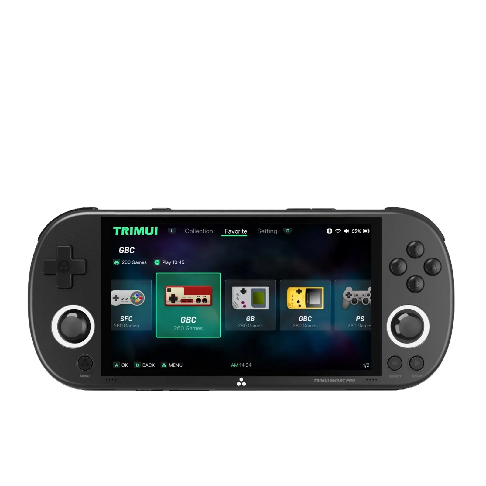 Trimui-Console de jeu Smart Pro Déterminer, Écran IPS 4.96 