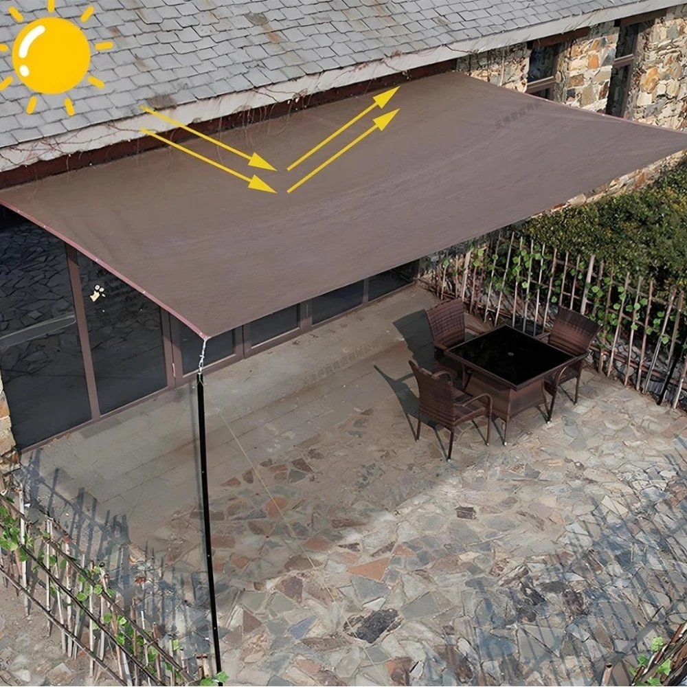Schattentuch mit Ösen, Sonnenschutznetz, Sonnenschutznetz für den Außenbereich, für Gartenpflanzen, Abdeckung für Pergola, Gewächshaus, Terrasse