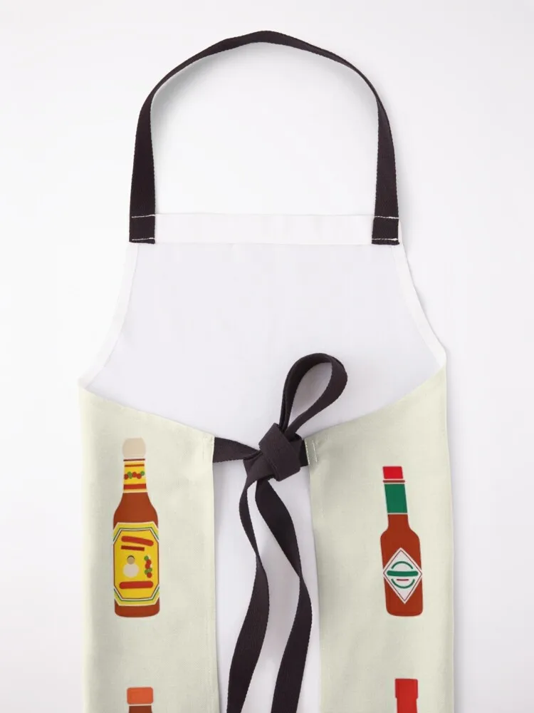 Hot sauce Apron Women's Kitchen Chef Accessory Chef Uniform Apron