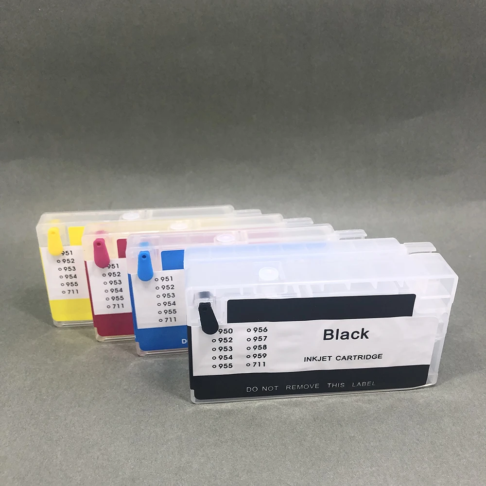 

Chipless Empty Refillable Ink Cartridge For HP 711X 950XL 951XL 952XL 953XL 954XL 955XL for HP OfficeJet Pro 810 8600 8610 7720