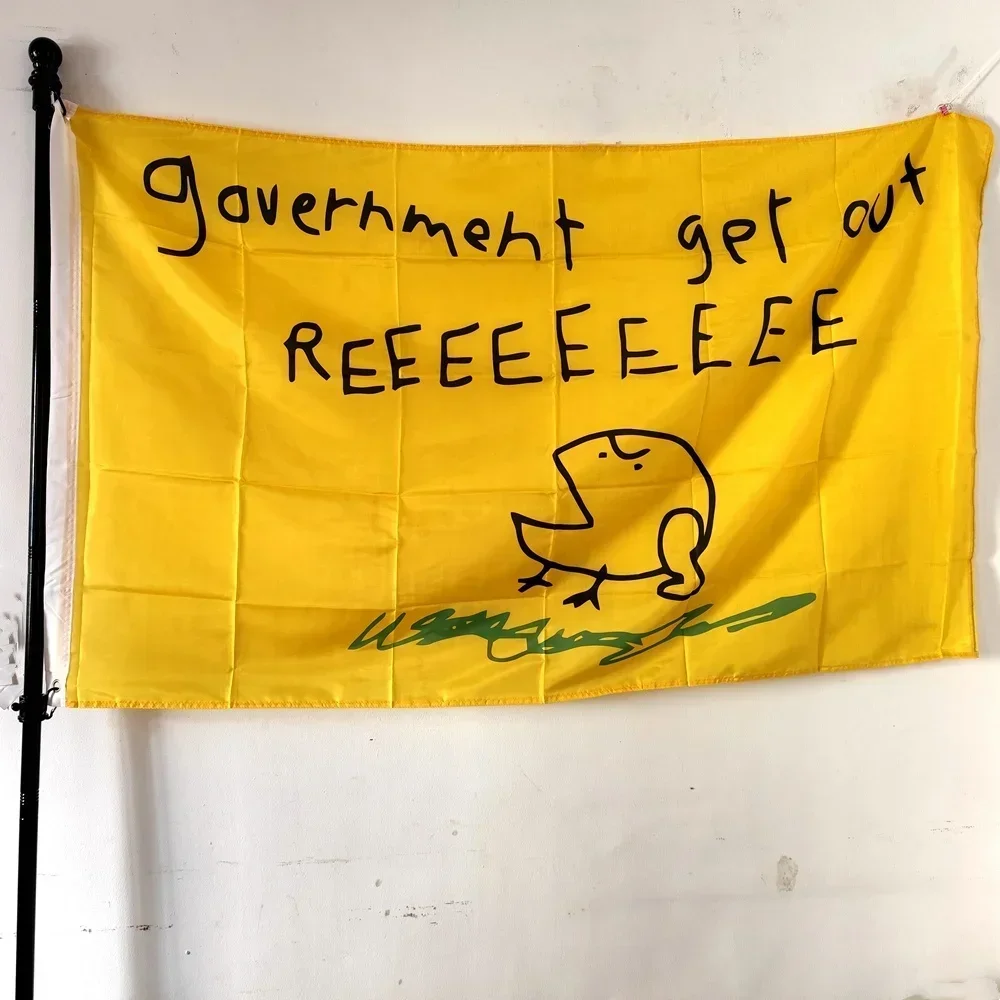 Libertarian Movement Flag 90x150cm - Large Polyester, Outdoor/Indoor Hanging Banner for Wall Decor Durable with Brass Grommets