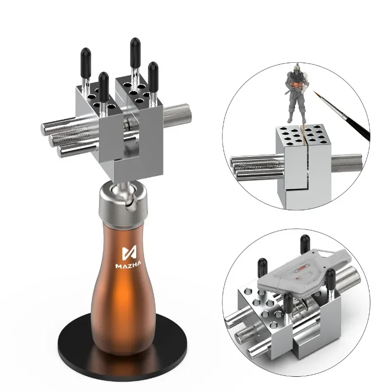 MAZHA T0011 Model Coloring Handheld Clamping Vise Detachable Split Portable For DIY Model Making Craft Tool