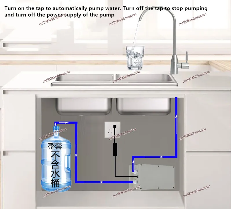 

12V Electric Pump Water Pump 1.5L/min Kitchen Faucet Automatic Water Pump Kitchen