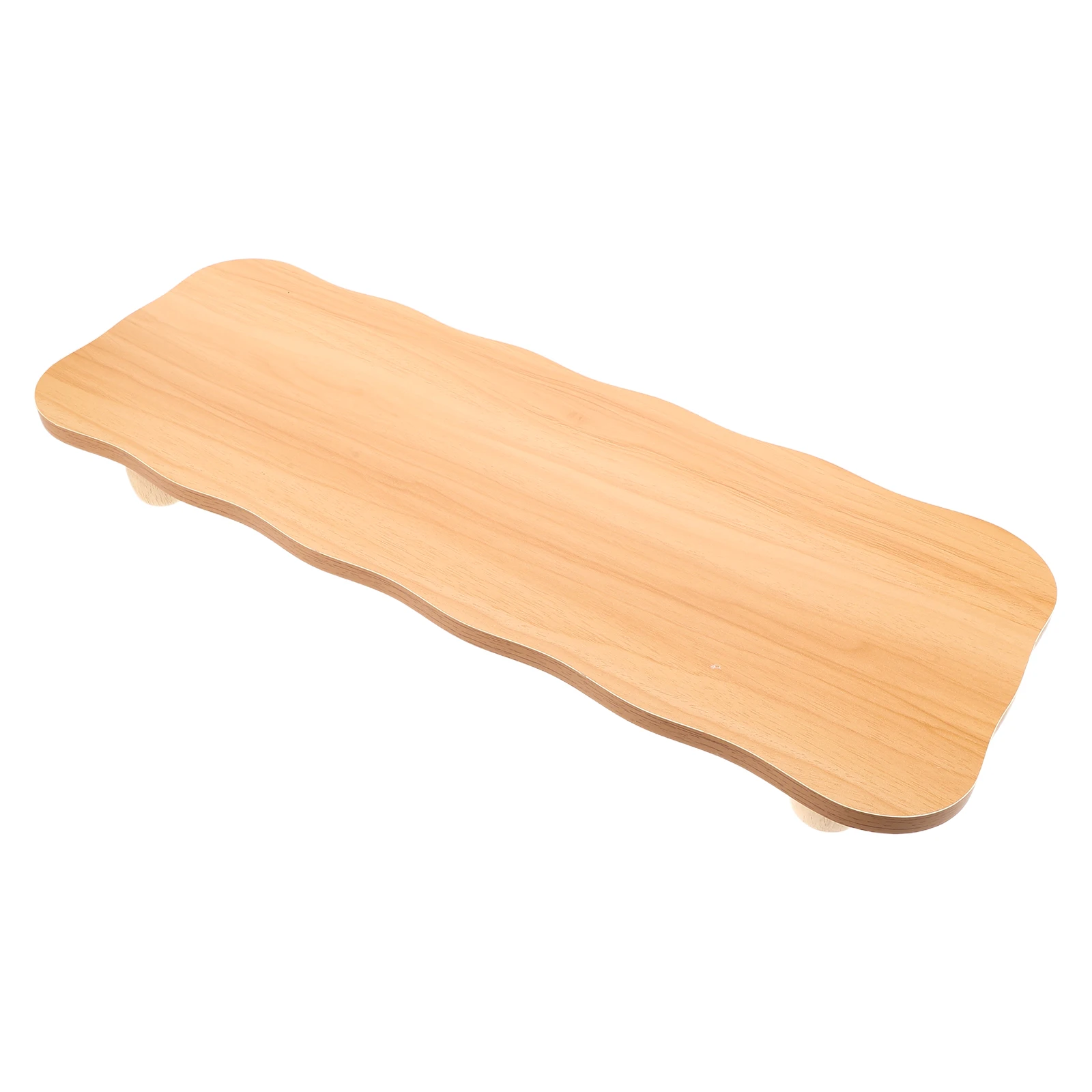 

Computer Monitor Stand Bamboo Desktop Shelf Sturdy Display Rack ganizer Wooden Riser Multifunctional