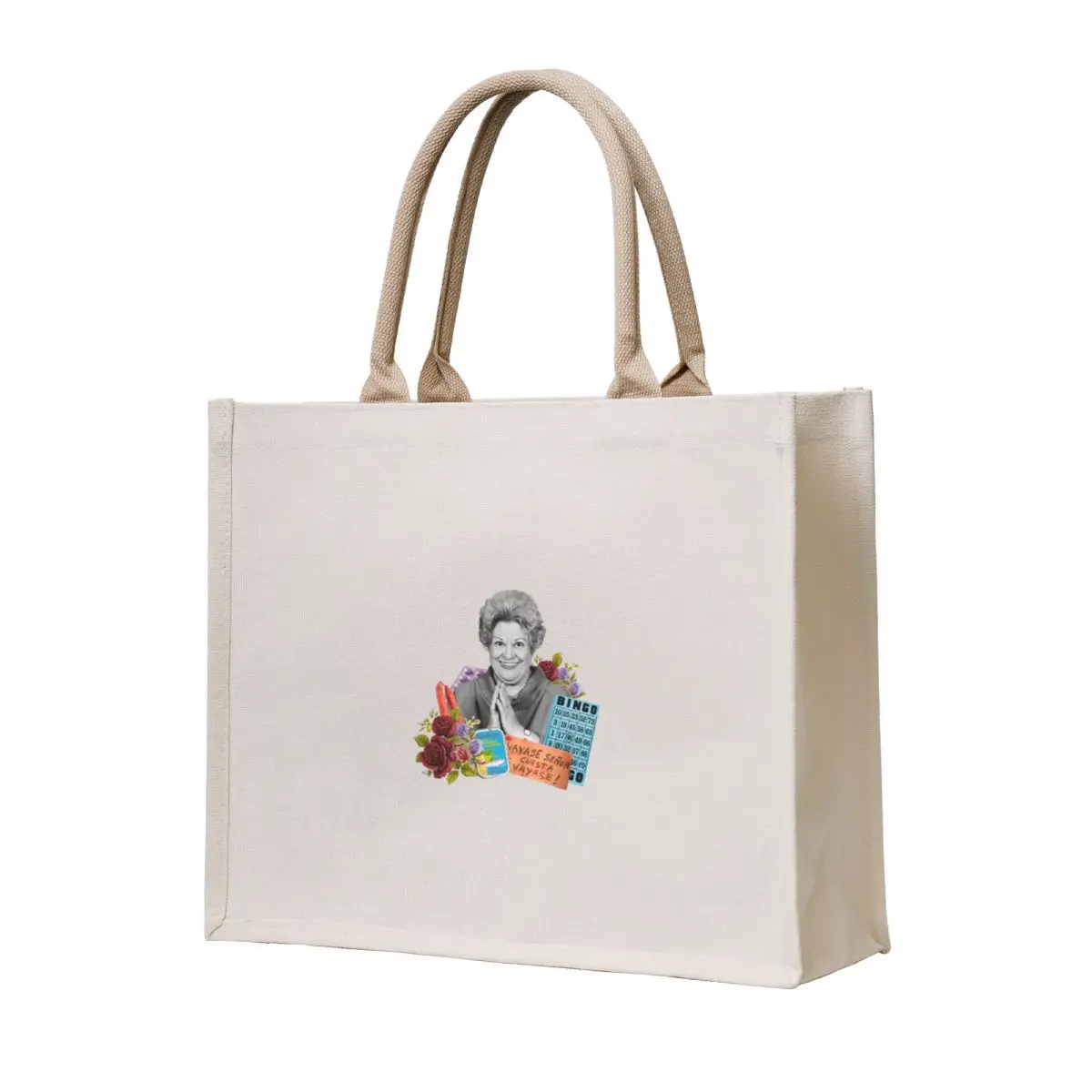 

Concha There's no one here to live Tote Bag shopper bag women canvas Big bag women custom fabric