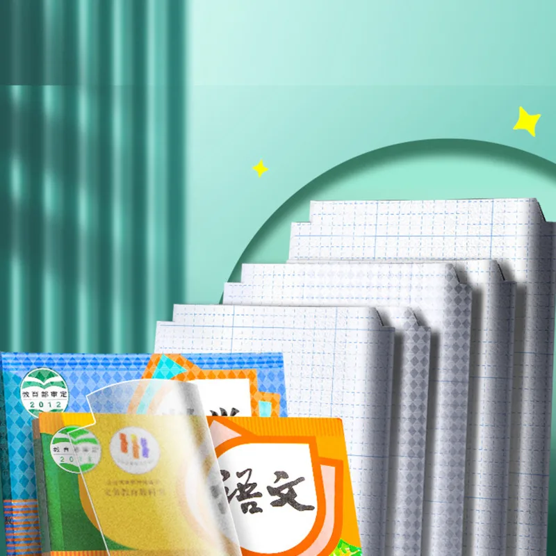 Transparenter, selbstklebender Bucheinband, wasserdichter Bucheinband, Papierfolie, matt, transparenter Notizbuchschutz