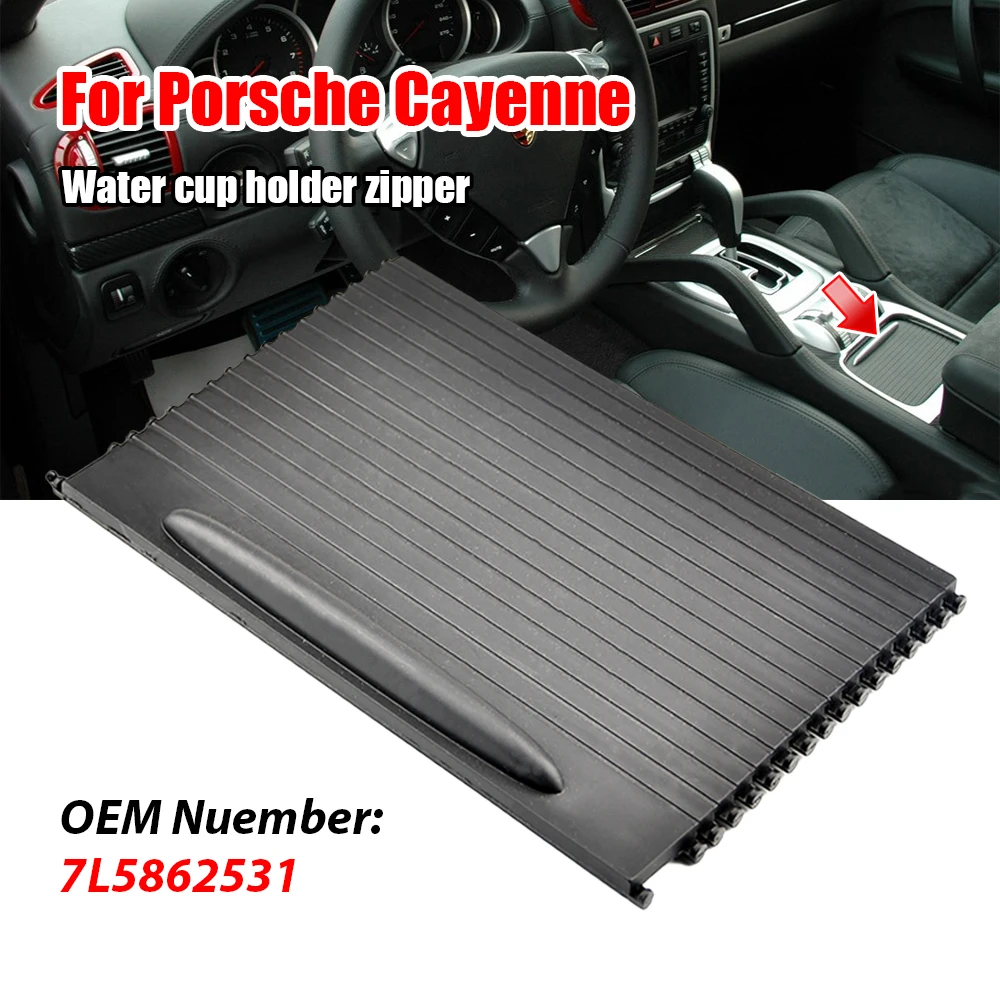 

Car Front 7L5862531 Center Console Cup Holder Roller Blind Cover Fit For Porsche Cayenne 2003-2005 2006 2007 2008 2009 2010