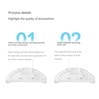 A05G-For Roidmi Eve Plus Robot Replacement Mop Holder Vacuum Cleaner Accessories Component Parts Mop Module Household Cleaning