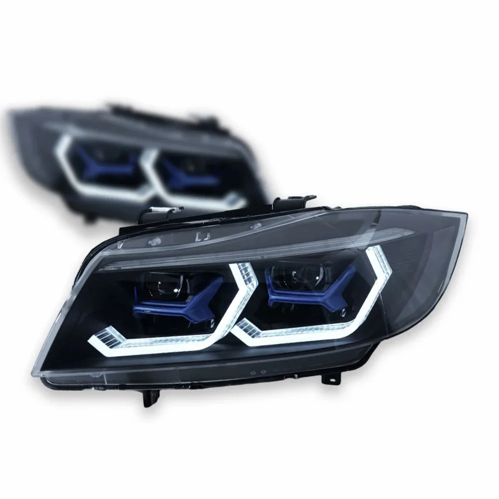 TYPY Autolampen voor BMW E90 LED Koplampen 2005-2012 Koplampen 320i 325i 318i DRL Knipperlicht Grootlicht Angel Eye Projector Lens - afbeelding 2