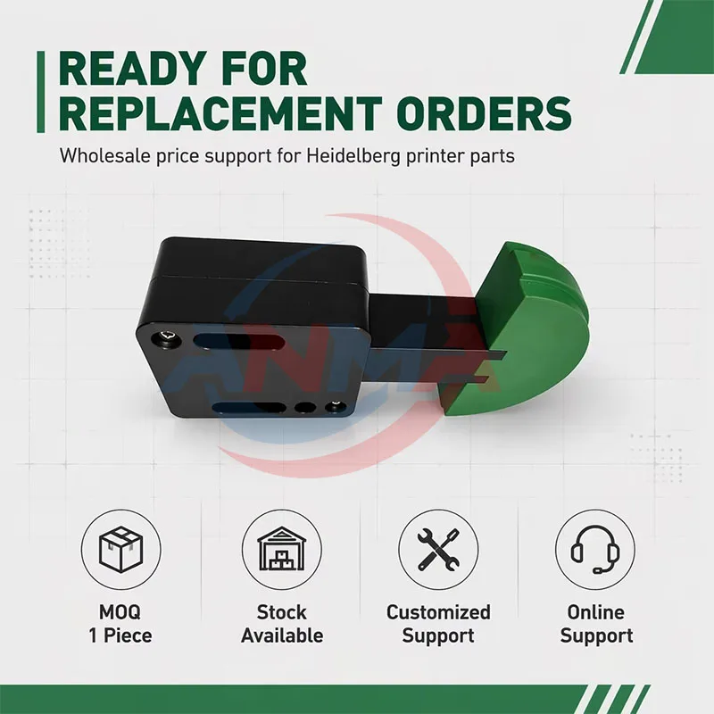00.580.3869 Chain Stretcher for Heidelberg SM74 PM74 SM52 Feeder Chain Tensioner With Green Stopper