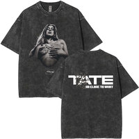 Washed Vintage Tate McRae So Close To What Concert 2025 T-shirt Miss Possessive T Shirts Men Women Fashion Oversized T-shirts