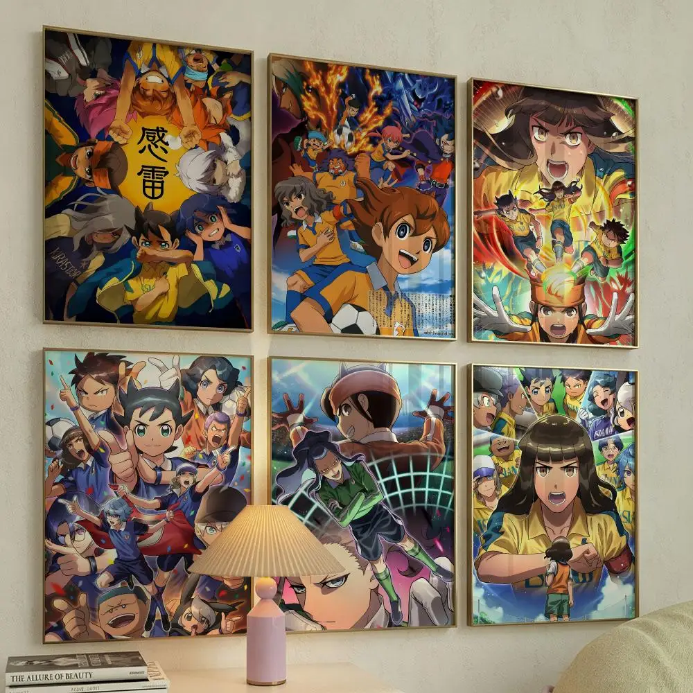 Axel Blaze Firestorm Inazuma Eleven Poster Self Adhesive Wall Stickers Removable Room Decor Aesthetic Space Murals Fancy Gift