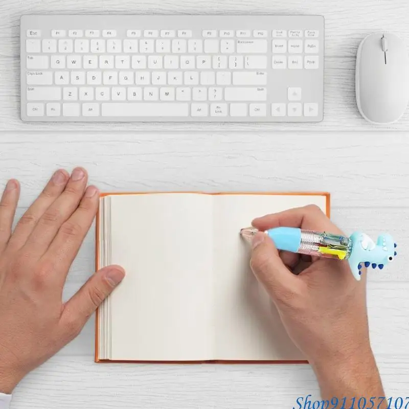 203b 4pcs разноцветный шариковая ручка выдвижной шар.