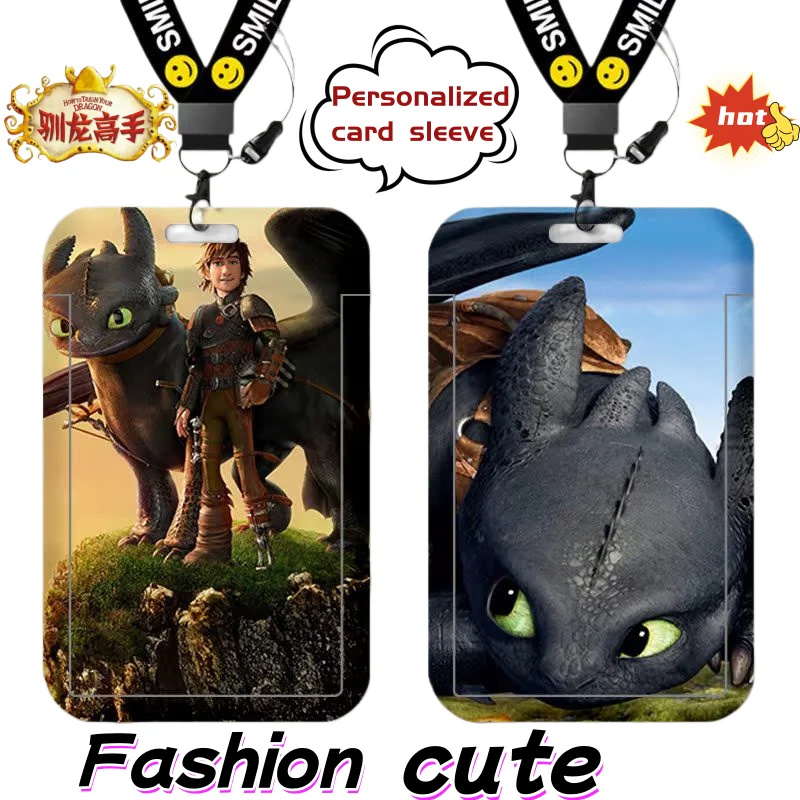 

How to Train Your Dragon card holder, cute and fashionable cartoon personalized creative bus and access card holder, gift idea
