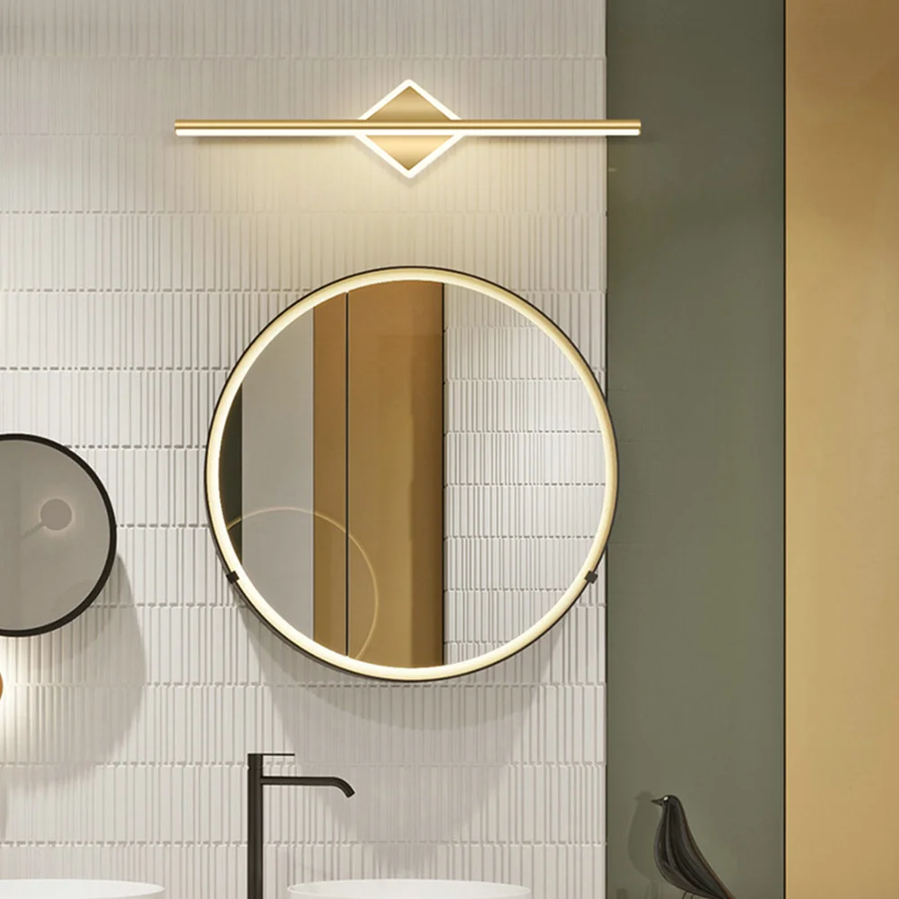 

Simple LED Mirror Front Light for Home Warm Light Alloy Material No Dazzle Easy Install Vertical Horizontal Mounting Makeup