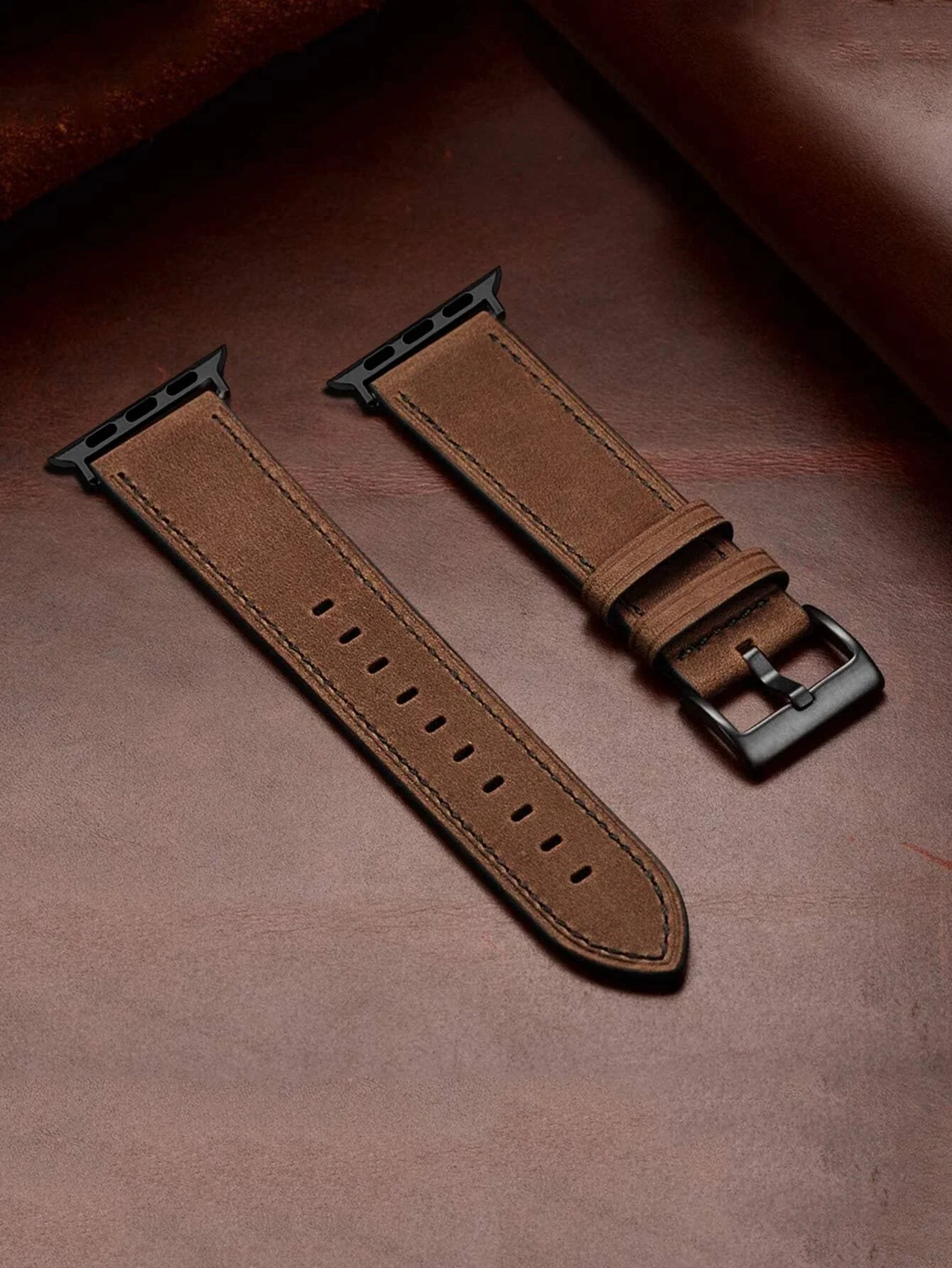 Cowhide Genuine Leather Strap for Apple Watch Band 45mm 49mm 38mm 40mm 41mm 42mm 44mm for iWatch Series Ultra 8 7 6 5 4 3 2 1SE