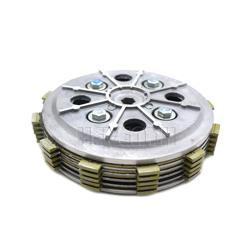 Motorcycle Engine Clutch Disc Plate Assembly For Yamaha XV250 Virago 250cc QJ250H XV 125 QJ 250H Friction Plates Kit Steel Plate