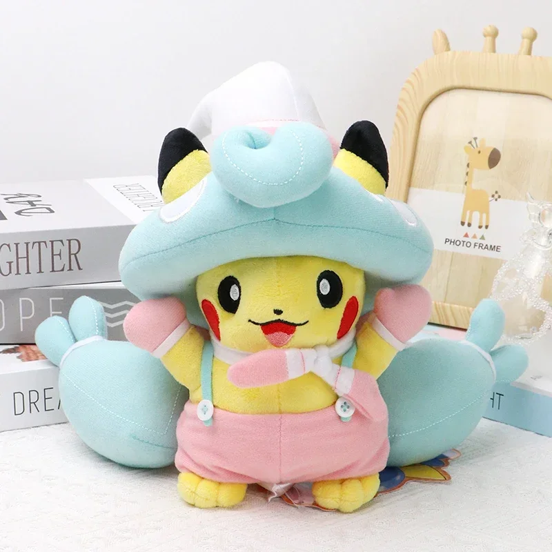 22 cm Pikachu Pokemon Plüschtiere, große Anime-Puppe, süßes Kissen, Cartoon-Liebe, Pokémon-Plüschtier, gefülltes Geschenk für Kinder, Geburtstag