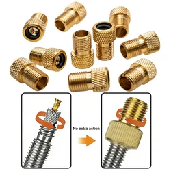2/5/10PC F/V To A/V Valve Adapter Bike Value Converter Presta To Schrader Bike Tire French Valve Adapter Bicycle Accessories