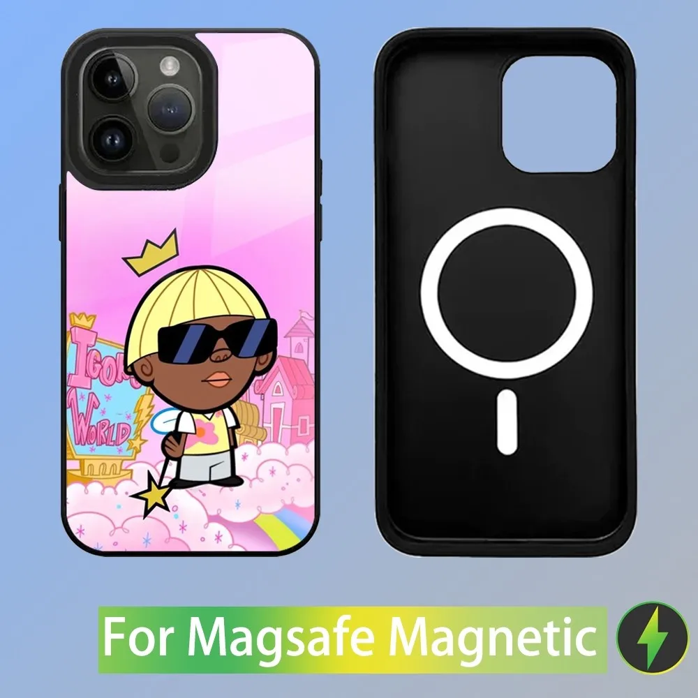 T-Tyler The Flower Boy C-Creator Etui na telefon do iPhone 15,14,13,12,11, Plus, Pro, Max Mini Magsafe Magnetic Wireless Charging