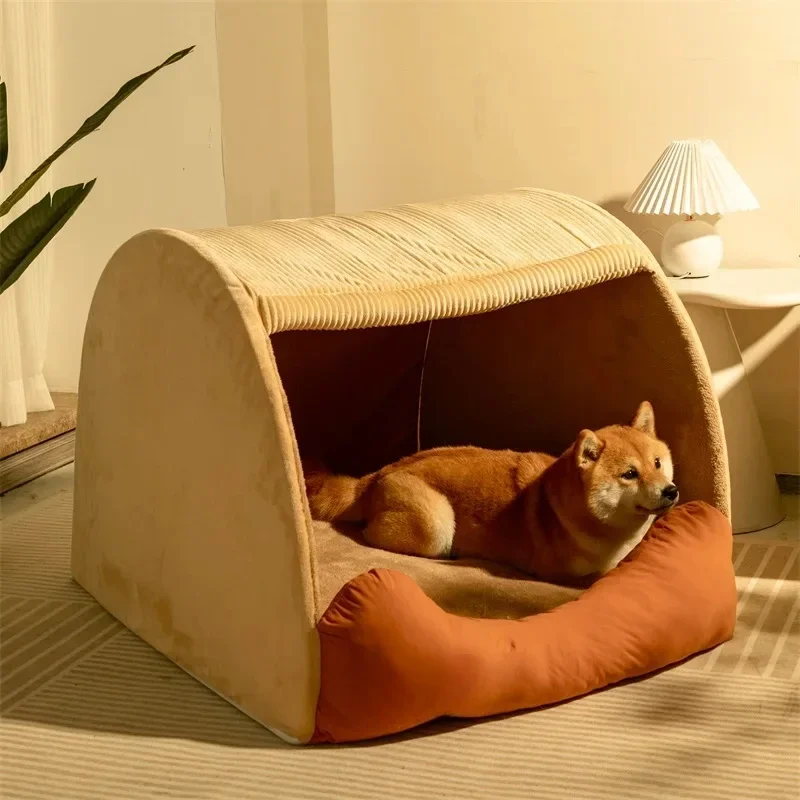 

The Kennel Is Universal in All Seasons, Removable and Washable Indoor Dog House, Large Dog Semi-enclosed Dog Bed, Pet Supplies