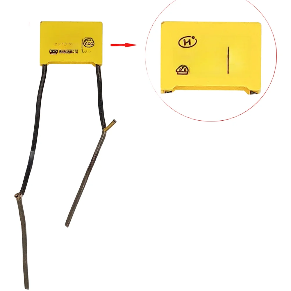 

0 33uF Motor Capacitor 250V 275V Metal Plastic Electric Tool Replacement Part Thin Film Capacitor Accessories