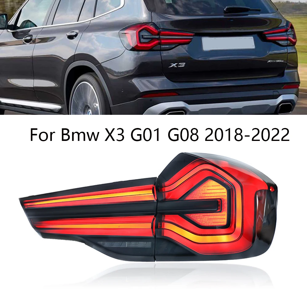 

Car Accessories Led Rear Lights For BMW X3 G01 G08 Tail Lights Upgrade Led Brake Turn Signal Fog Taillights 2018 2019 2020 2021