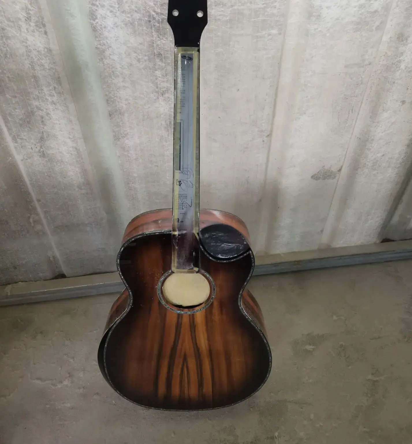 full abalone Custom Acoustic Guitar soft Cutaway Guitar,  koa Wood,  AAAA quality 6 string guitar armrest with 3 knobs eq