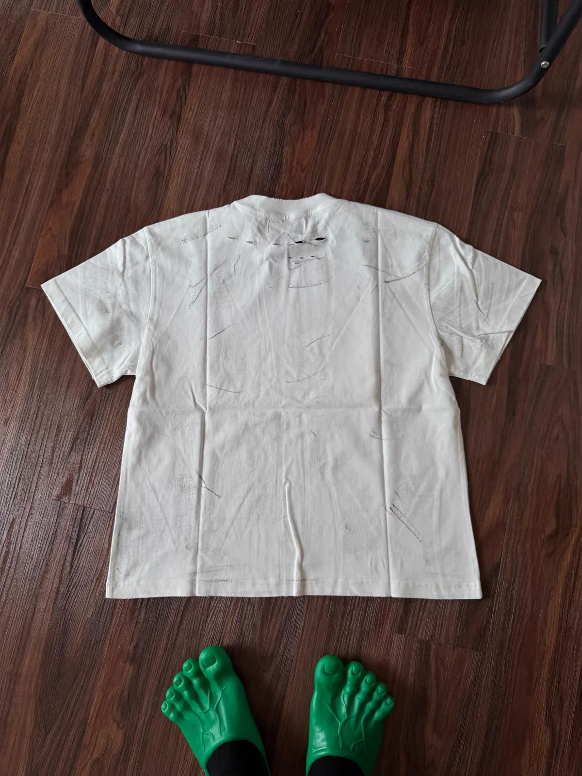 26ss Satoshi Nakamoto 26SS Destroyed Luke Holey T Shirt Men Women High Quality Tee Tops T-Shirt