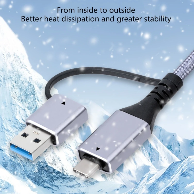Fast Speed USB Type C Ethernet Converters Cable With Aluminum Alloy Shell And PVC Braideds Design For Wireds Networking 83CF