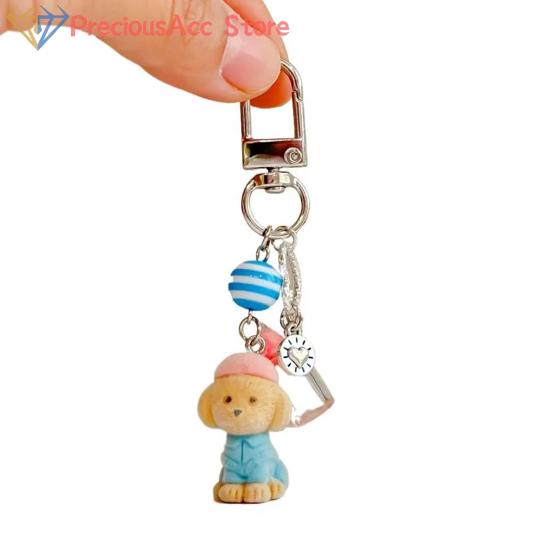 لطيف الكرتون رقيق الحيوان سلاسل المفاتيح جميل جرو أرنب بطة كيرينغ حلية المرأة حقيبة الملحقات حزام لتعليق الهاتف المحمول #6