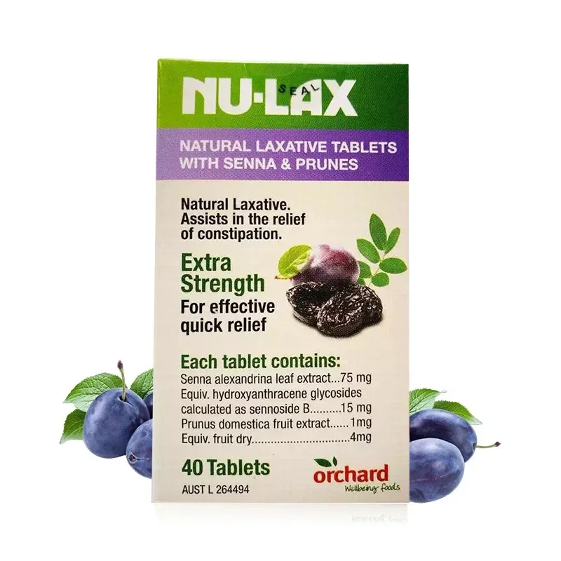 2PCS NuLax Natural Laxative 40 Tablets with Senna Prune，About Intestinal Health