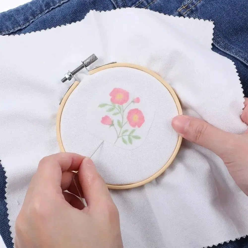 Image of Neues DIY-Stickerei-Kreuzstich-Wasserlösliches Tuch, wasserwaschbares Papier mit Punktraster, Zeichnungswerkzeug zur Wasserentfernung, Stickerei-Werkzeuge