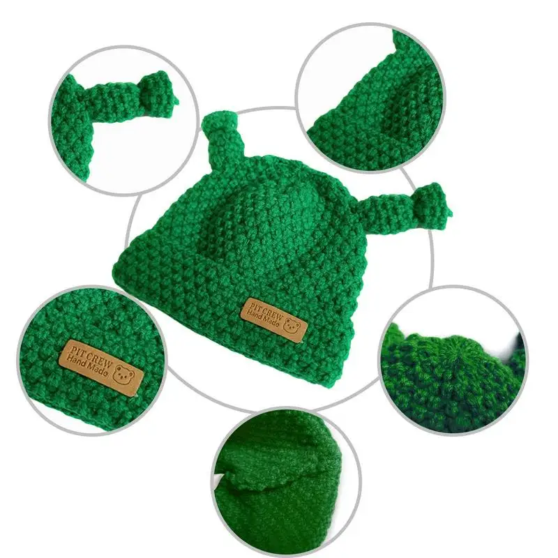 Gorros de punto elásticos para niños pequeños, gorros de Tentáculo gruesos de invierno, gorros suaves para niños y niñas de 2 a 7 años